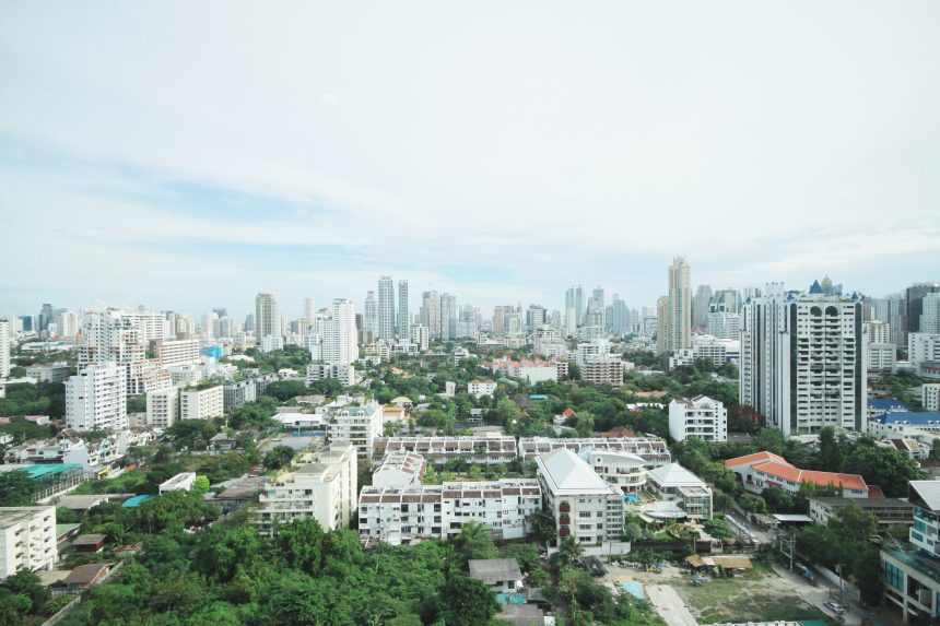 Bankok city skyline.