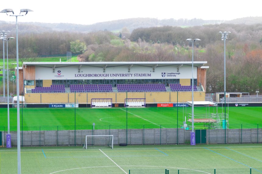 Loughborough University campus sports fields.