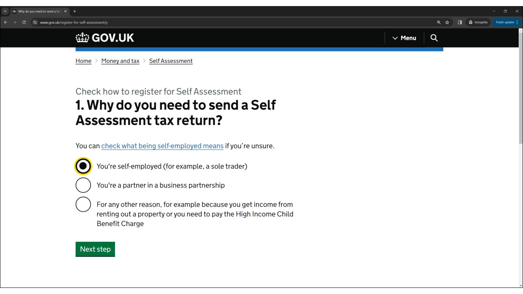 Why do you need to send a Self Assessment tax return?